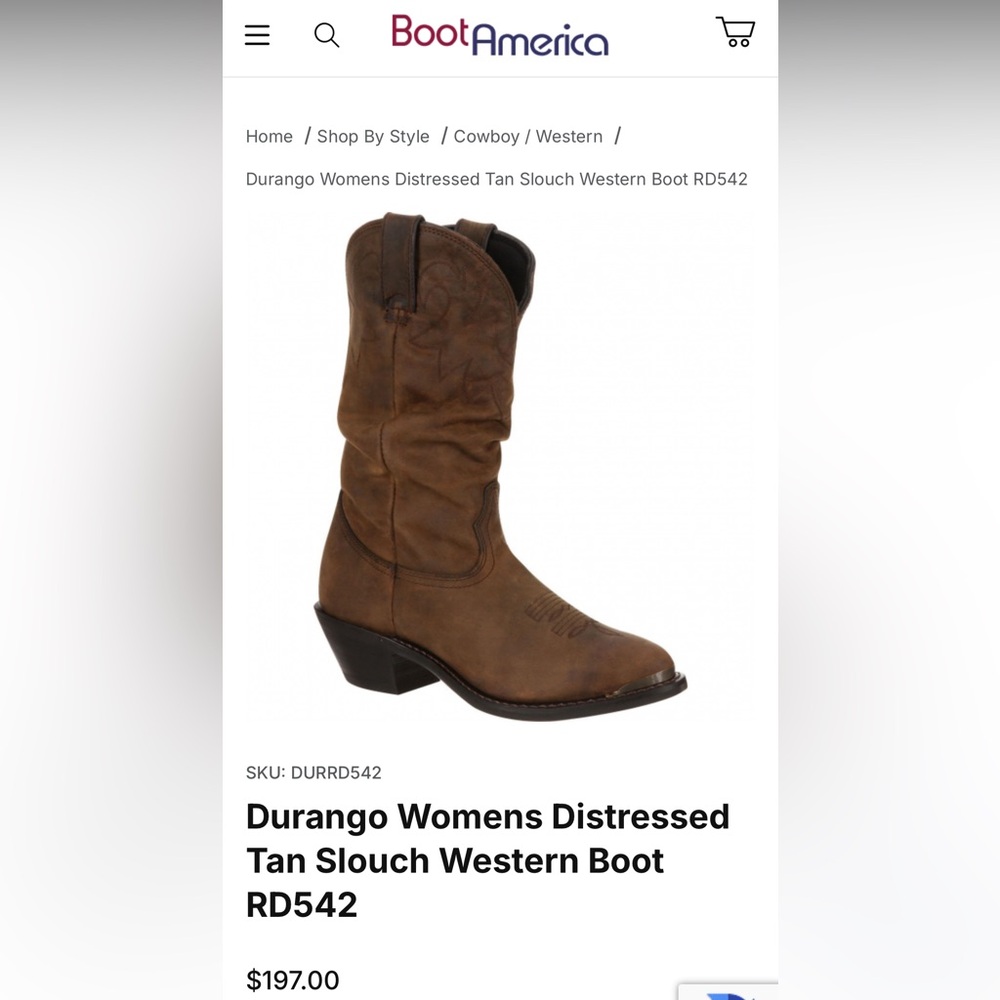 Durango Women's Brown Western Heeled Boots